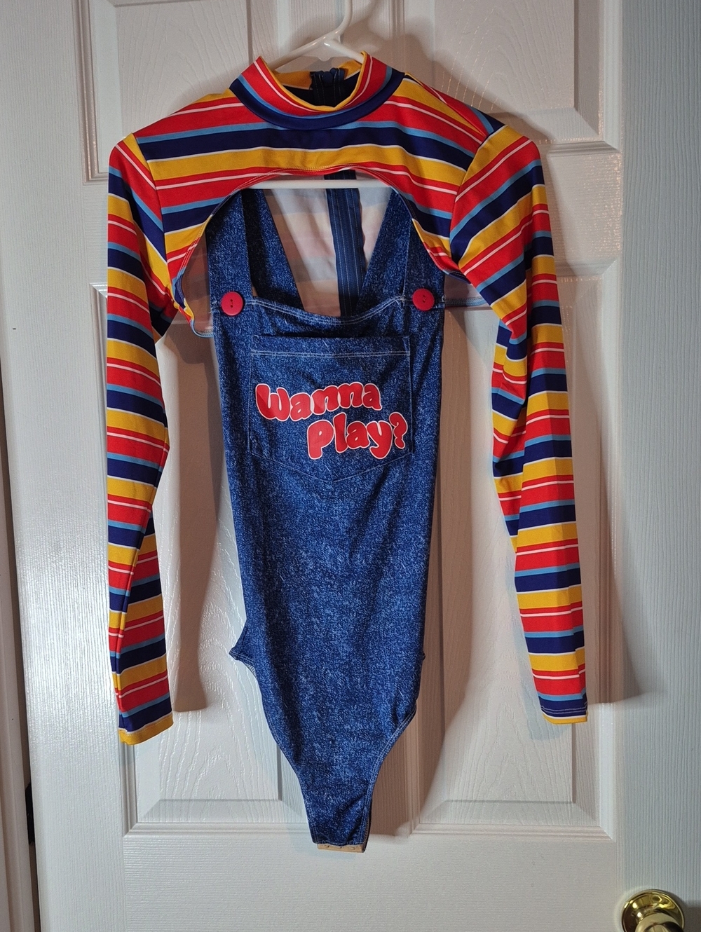 Fashion Nova Women's Chucky Halloween Costume 2 Peice Size Small / Medium